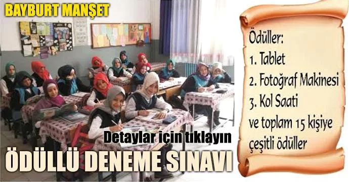 Ödüllü Deneme Sınavı Heyecanı Başlıyor