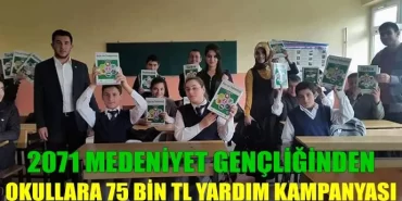 Okullara 75 bin TL Yardım