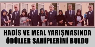 Hadis ve Meal Yarışmasında Ödüller Sahiplerini Buldu