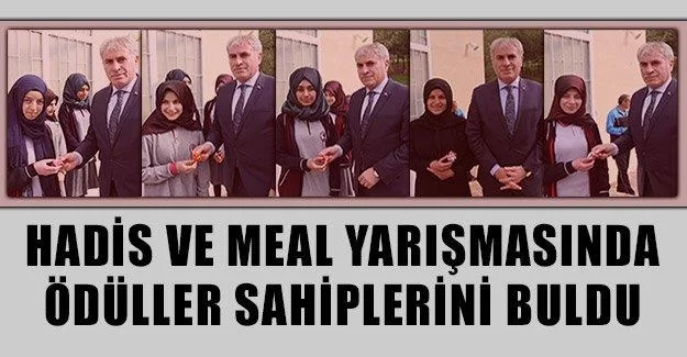 Hadis ve Meal Yarışmasında Ödüller Sahiplerini Buldu