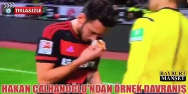 Hakan Çalhanoğlu'ndan örnek davranış