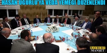 Hasan Uğurlu’ya Veda Yemeği Düzenlendi