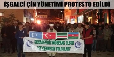 İşgalci Çin Yönetimi protesto edildi