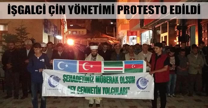 İşgalci Çin Yönetimi protesto edildi