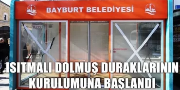 Isıtmalı Dolmuş Duraklarının Kurulumuna Başlandı