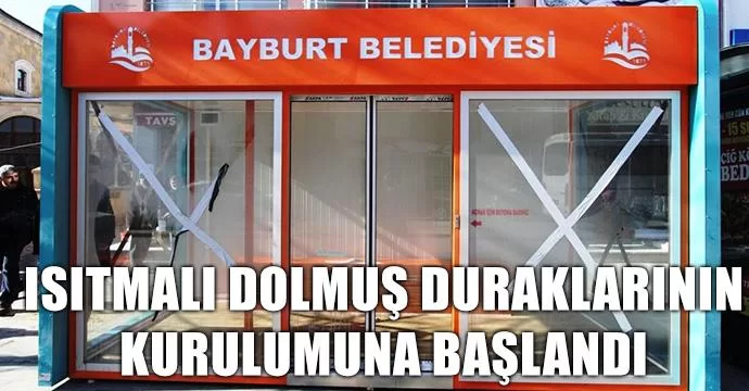 Isıtmalı Dolmuş Duraklarının Kurulumuna Başlandı