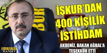 İşkur’dan 400 Kişilik İstihdam