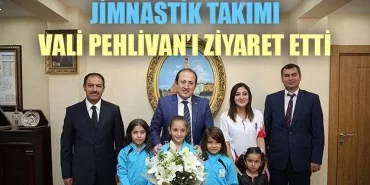 Jimnastik Takımı Vali Pehlivan’ı Ziyaret Etti