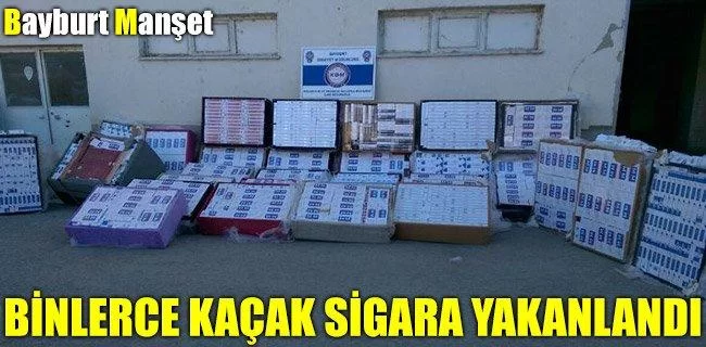 Binlerce kaçak sigara ele geçirildi