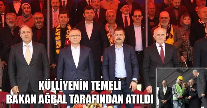 Külliyenin temeli Bakan Ağbal tarafından altıldı