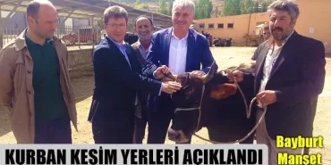 Kurban kesim yerleri açıklandı
