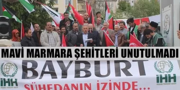 Mavi Marmara şehitleri unutulmadı