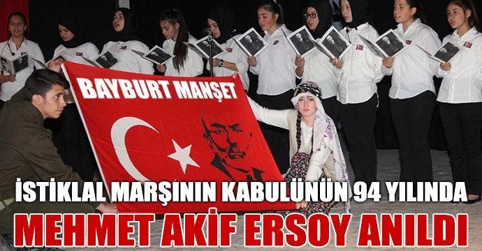 Milli Şairimiz Mehmet Akif Ersoy Anıldı