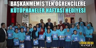 Memiş’ten Öğrencilere Kütüphaneler Haftası Hediyesi