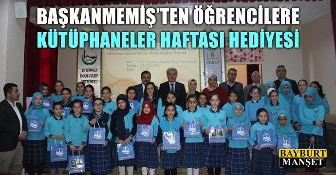 Memiş’ten Öğrencilere Kütüphaneler Haftası Hediyesi