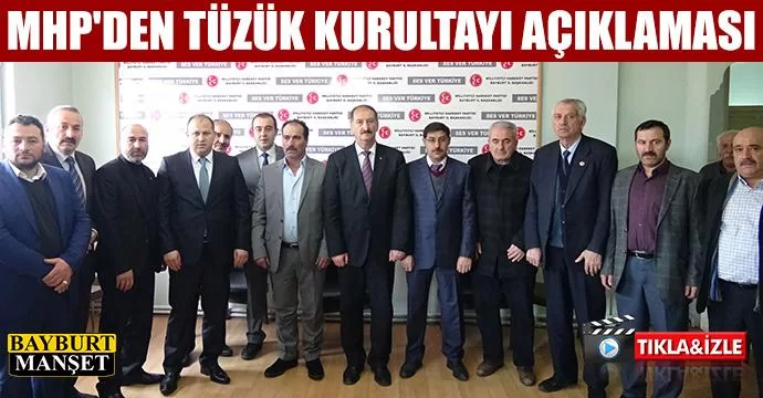 MHP'den tüzük kurultayı açıklaması