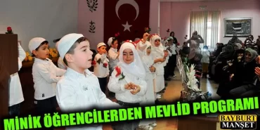 Minik Öğrencilerden Mevlid Programı