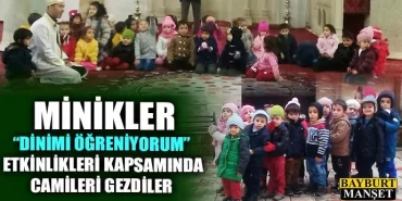 Minikler camileri gezdi