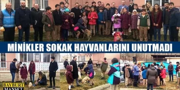 Minikler Sokak Hayvanlarını Unutmadı