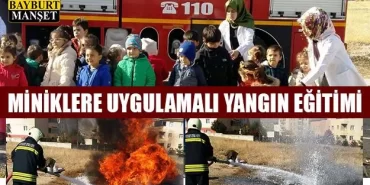 Miniklere Uygulamalı Yangın Eğitimi