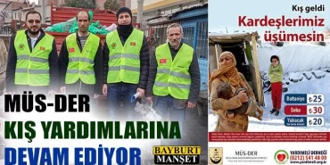 Müs-Der Kış Yardımlarına Devam Ediyor