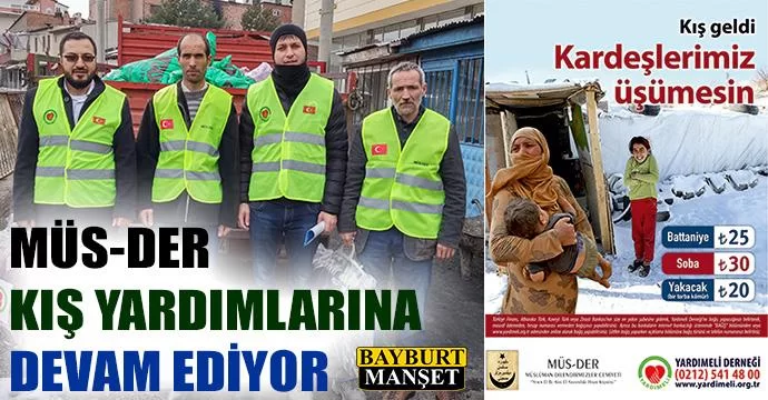 Müs-Der Kış Yardımlarına Devam Ediyor