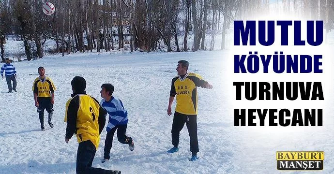 Mutlu köyünde turnuva heyecanı