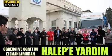 Öğrenci ve Öğretim Elemanlarından Halep’e Yardım
