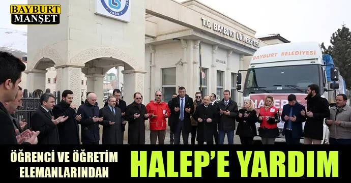 Öğrenci ve Öğretim Elemanlarından Halep’e Yardım