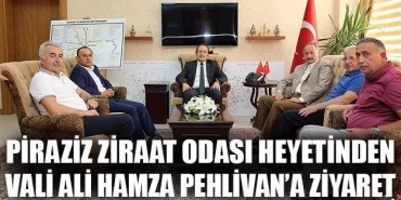 Piraziz Ziraat Odası Heyetinden Vali Pehlivan’a Ziyaret