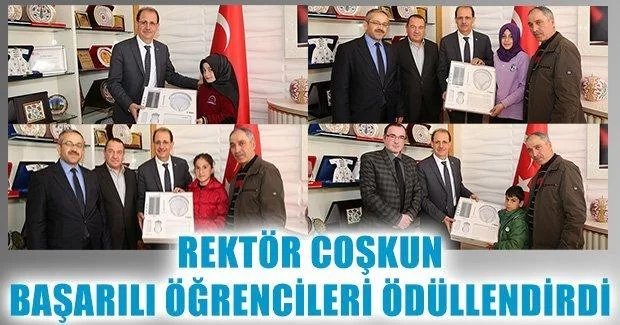 Rektör Coşkun, Başarılı Öğrencileri Ödüllendirdi