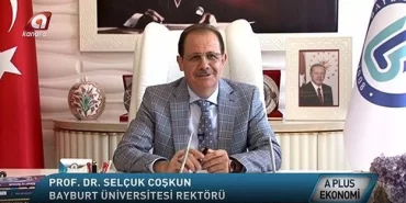 Rektör Coşkun Kanal A'da Bayburt Üniversitesini Tanıttı