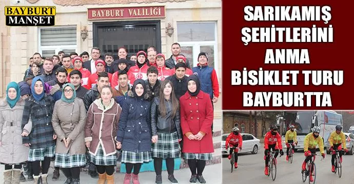 Sarıkamış Şehitlerini Anma Bisiklet Turu Bayburt'ta