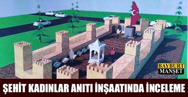 Şehit Kadınlar Anıtı İnşaatında İnceleme