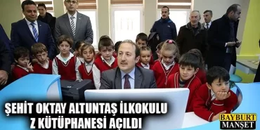 Şehit Oktay Altuntaş İlkokulu Z Kütüphanesi Açıldı