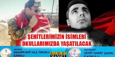 Şehitlerimizin İsimleri Okullarımızda Yaşatılacak
