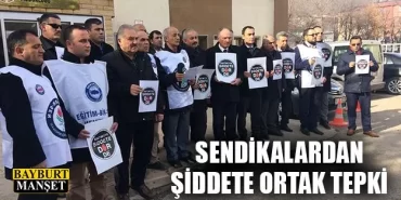 Sendikalardan Şiddete Ortak Tepki