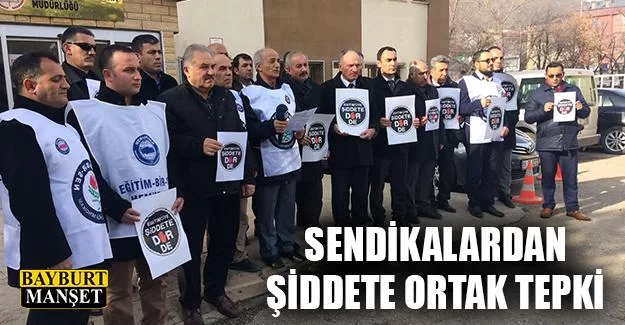 Sendikalardan Şiddete Ortak Tepki