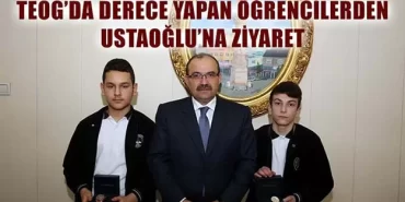 Teog’da Derece Yapan Öğrencilerden Ustaoğlu’na Ziyaret