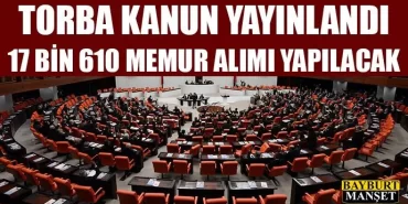 Torba Kanun Yayınlandı 17 Bin 610 Memur Alınacak