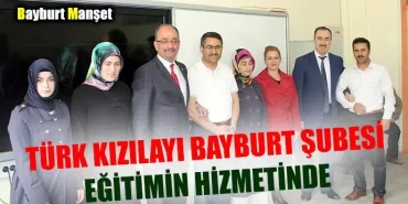 Türk Kızılayı Bayburt Şubesi Eğitimin Hizmetinde