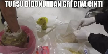 Turşu Bidonundan Gri Cıva Çıktı