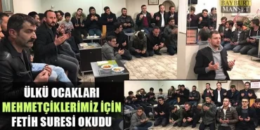Ülkü Ocakları, Mehmetçiklerimiz İçin Fetih Suresi Okudu