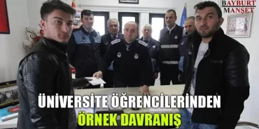 Üniversite Öğrencilerinden Örnek Davranış