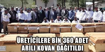 Üreticilere Bin 360 Adet Arılı Kovan Dağıtıldı