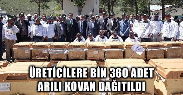 Üreticilere Bin 360 Adet Arılı Kovan Dağıtıldı