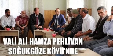 Vali Ali Hamza Pehlivan Soğukgöze Köyü’nde