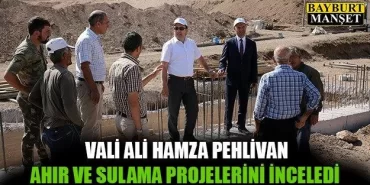 Vali Pehlivan Ahır ve Sulama Projelerini İnceledi