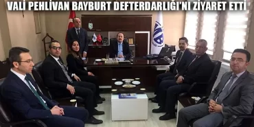 Vali Pehlivan, Bayburt Defterdarlığını Ziyaret Etti