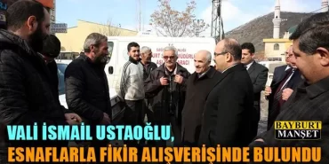 Vali Ustaoğlu, Esnaflarla Fikir Alışverişinde Bulundu